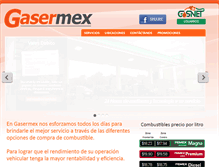 Tablet Screenshot of gasermex.com